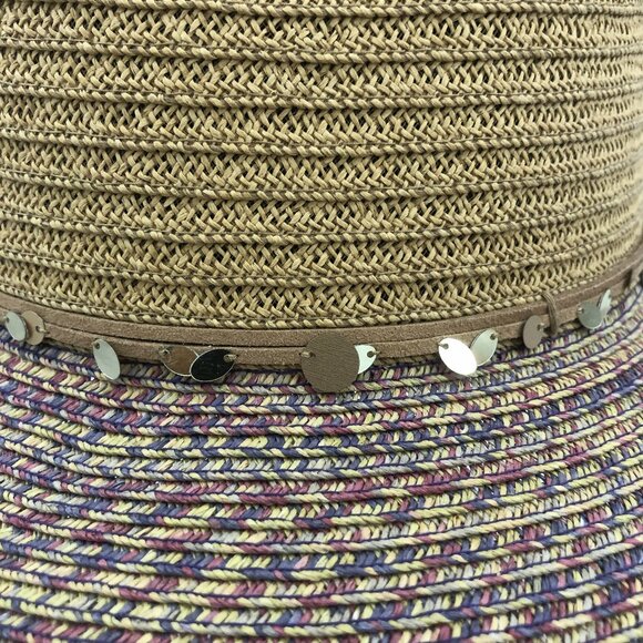 San Diego Hat Company Straw Wide Brim Hat | Multicolor Brim | Women’s OS main image 10